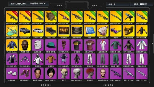 绝地求生（PUBG）9级青龙卡宴布加迪时光妖魔牛头