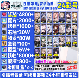 碧蓝航线（外服）多UR初始号图片规格