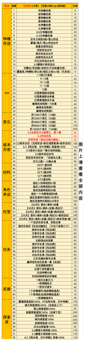原神【热卖】原神接6.6 首单特惠