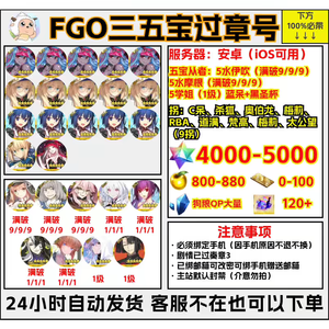 命运冠位指定（FGO）B服五宝摩根公主妖兰五千石头