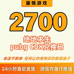 绝地求生（PUBG）g币G币【2700g币】兑换码