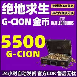 绝地求生（PUBG）绝地求生5500G币官方CDK