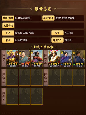 三国志战略版核心有几个