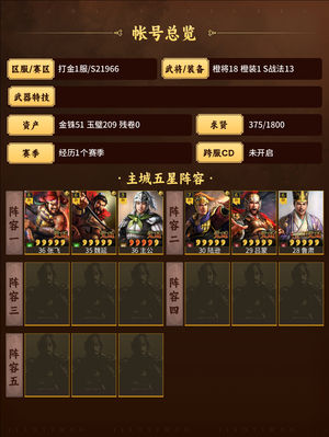 三国志战略版大五虎魏骑都督吴枪双月