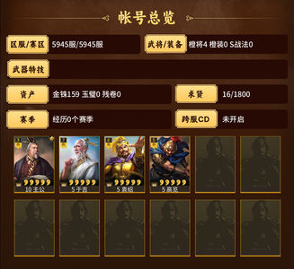 三国志战略版5945零氪极品三黄蛋