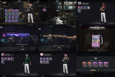 绝地求生（PUBG）双成长武器加粉色电磁干扰背包