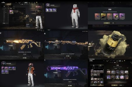 绝地求生（PUBG）双成长加异色加烟雾弹6张图纸