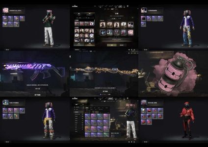 绝地求生（PUBG）双成长武器加烟雾弹双马尾套装