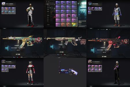 绝地求生（PUBG）双成长加异色加烟枪金面套装