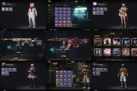 绝地求生（PUBG）双成长武器渔夫帽白熊套装丸子头