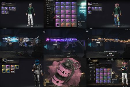 绝地求生（PUBG）三成长加烟雾弹加巴黎世家套装