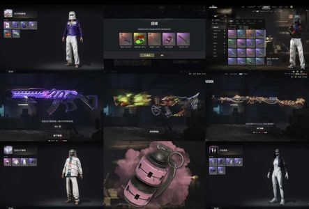 绝地求生（PUBG）双成长加异色烟雾弹老黑7张图纸