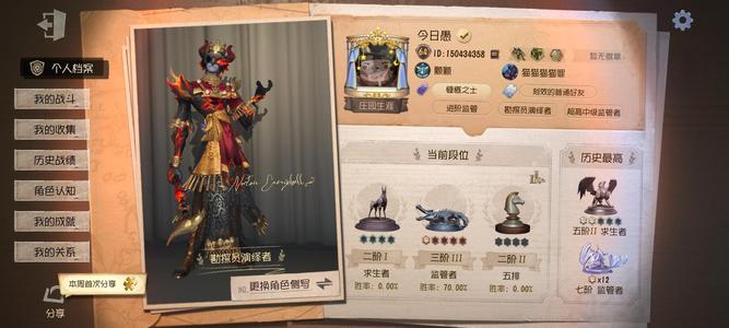 第五人格【64级】22金皮罪恶熔火此刻万籁俱寂首