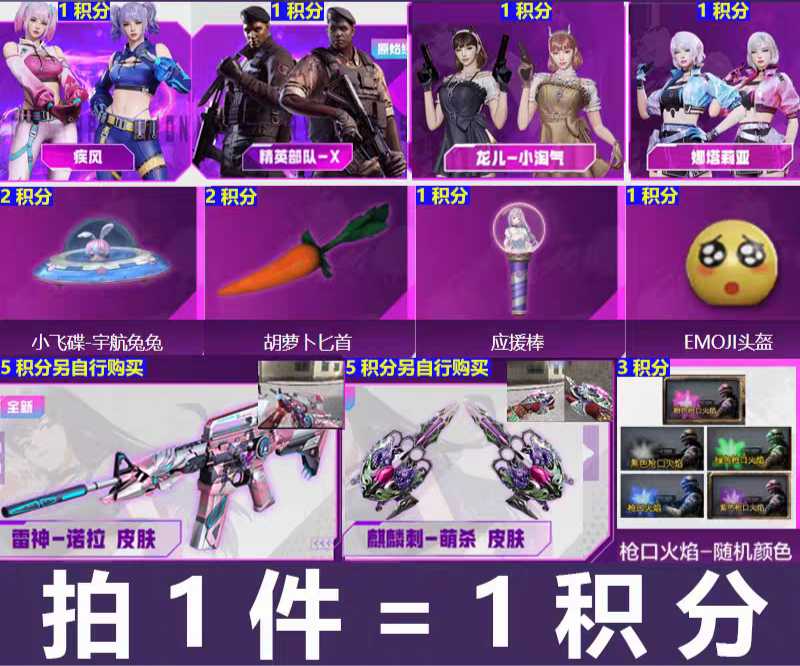 穿越火线（CF）【担保】疾风雷神诺拉皮肤等好友积分邀请