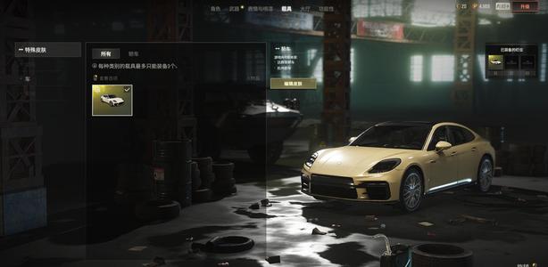 绝地求生（PUBG）生存等级 名誉等级 成长武器 究极 载具 枪皮保时捷拍拉梅拉 女团 枪 粉烟