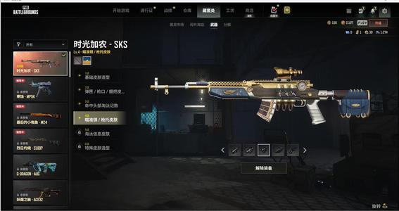 绝地求生（PUBG）4级异色时光SKS布加迪套装