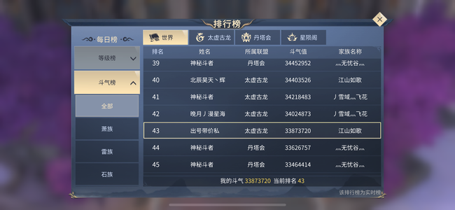 斗破苍穹手游【197级萧族·焚炎】看描述！！！