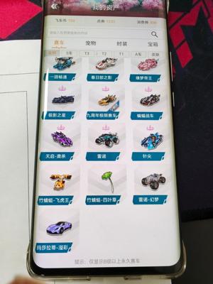 QQ飞车30辆永久A雷诺全29 