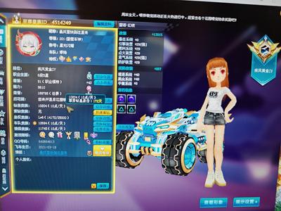 QQ飞车退坑永久雷诺双四级带永久52A