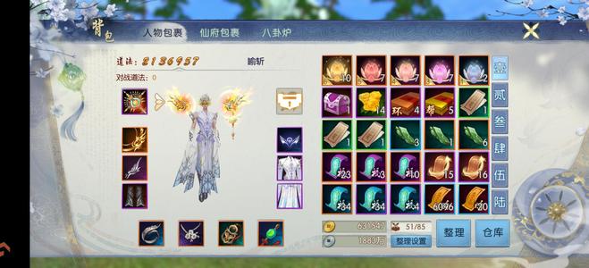 诛仙【63级怀光】道玄玉阳子碧瑶陆雪琪配散仙饰品