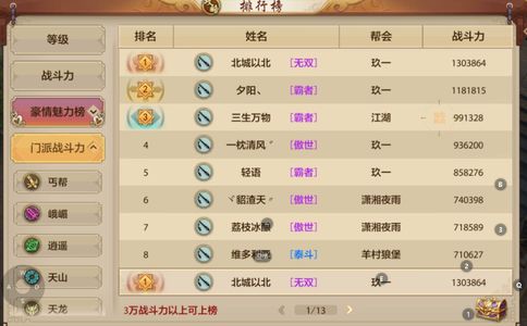 天龙八部手游（腾讯版）细节79点苍账号