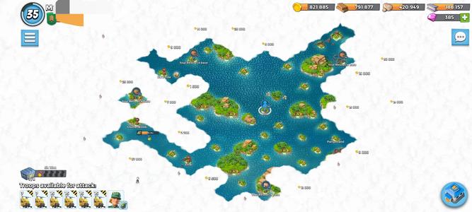 海岛奇兵（外服）单机号，极品雕，卡兵大黄74个