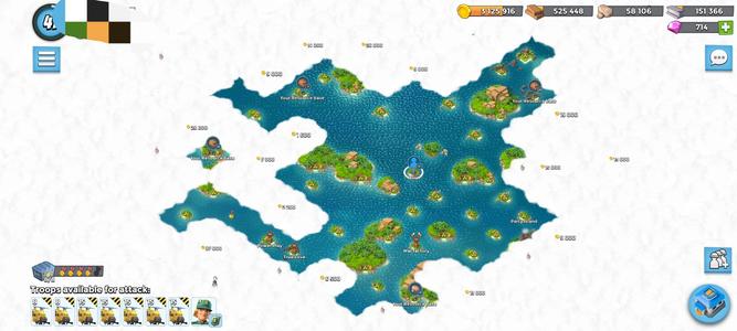 海岛奇兵（外服）42级单机，卡53大黄10瓜鸭