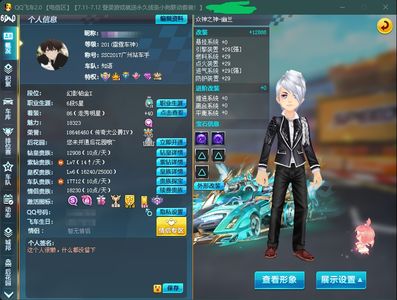 QQ飞车从神之神幽兰麒麟裁决者无境皮肤