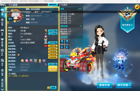 QQ飞车【100级】永久大圣雷诺