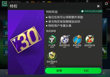 FC足球世界【35级】fc足球世界卡王号