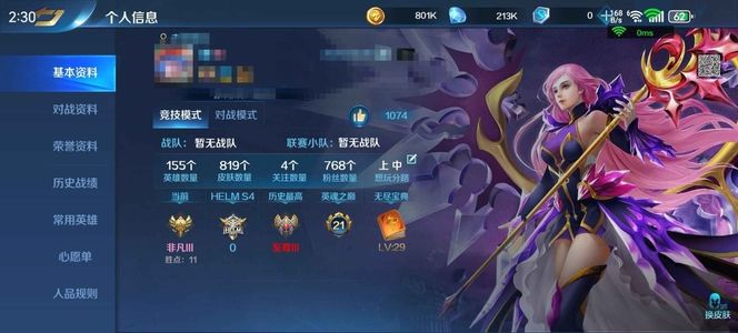 英魂之刃【83级】v10，819皮肤基本全皮了