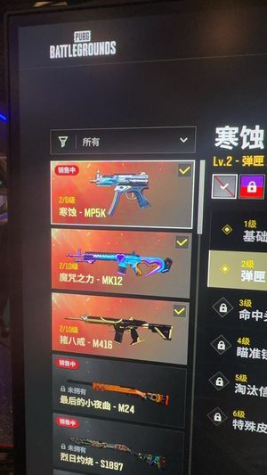 绝地求生（PUBG）三把升级枪小号