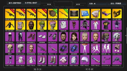 绝地求生（PUBG）满级八戒牛头黑鬼8青龙齿轮大炮