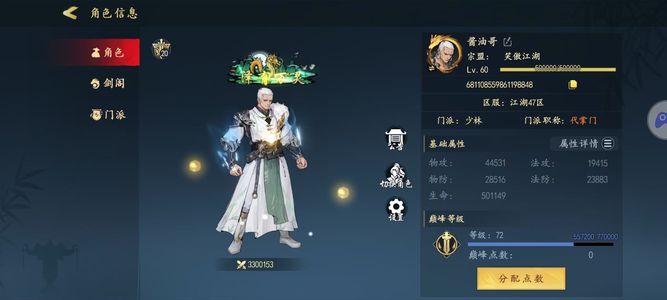 剑影江湖【100级】江湖47区152榜一整大区榜2