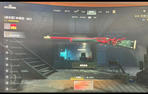 绝地求生（PUBG）悟空M24青烟妖魔ace异色