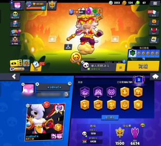 荒野乱斗（外服）10个超充皮肤67个极限充能