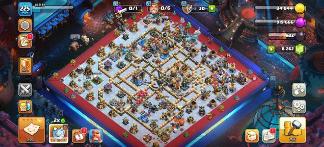 部落冲突（国际服）满3王快满装备好场景皮肤多