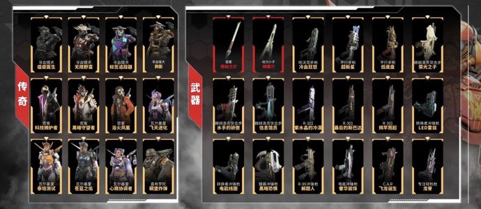 Apex英雄603级2传家宝221金色物品