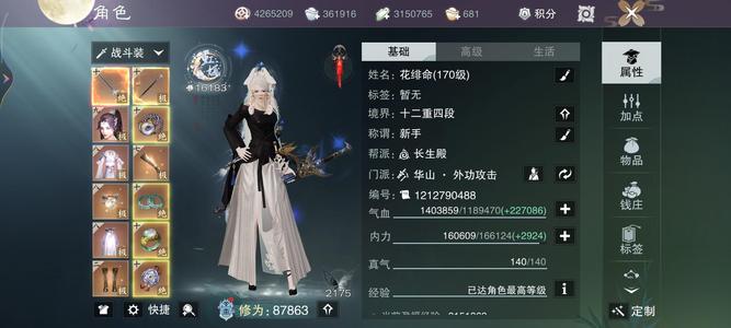 一梦江湖8.7w虹婳华山