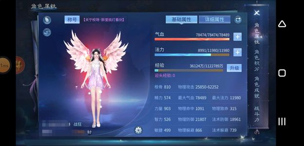 倩女幽魂【158级战狂】50万255高致命大翅膀战狂