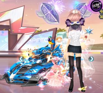 QQ飞车高端三色S车全29五宝石全4级