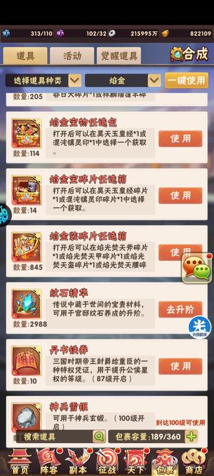 少年三国志【92级】天选极速服将近100万元宝