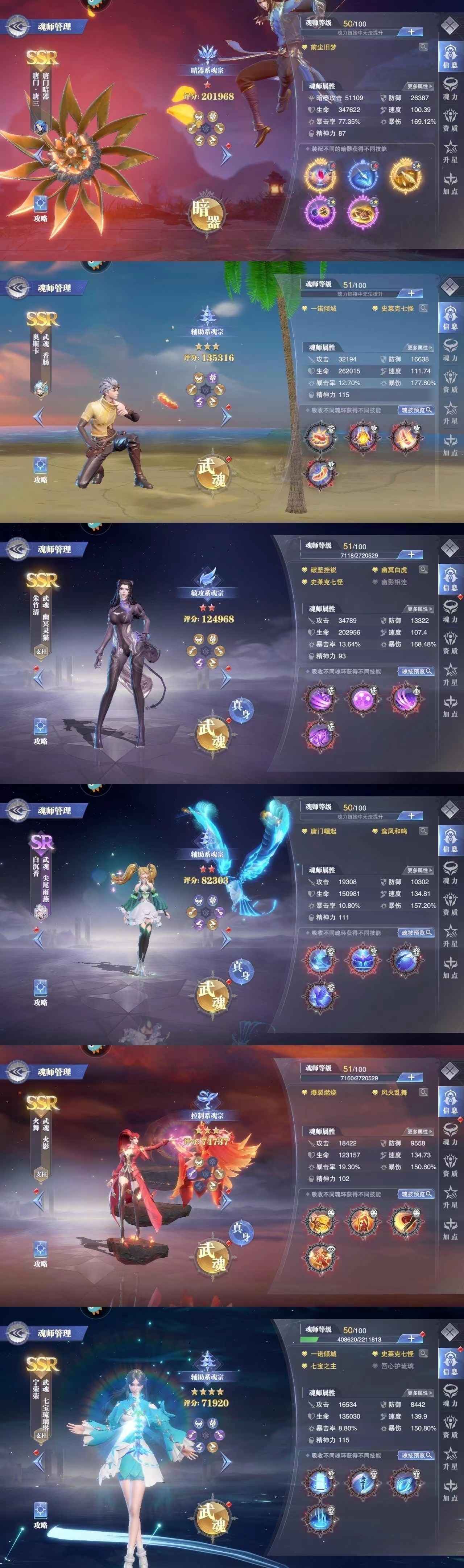斗罗大陆：魂师对决【51级】红二拓跋双专属堂主，，