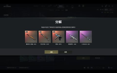 绝地求生（PUBG）三成长武器，究极工坊绝版套装