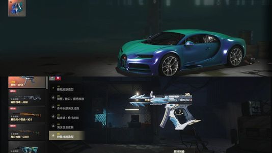 绝地求生（PUBG）布加迪绿车皮＋成长＋超多工坊装