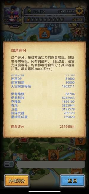 不思议迷宫【245级】经典服远行服双满科技