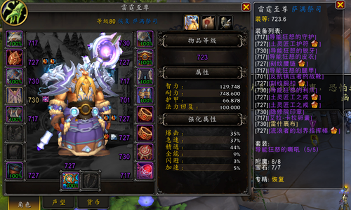 魔兽世界723奶电双修萨满