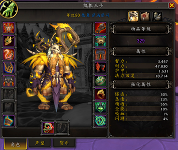 魔兽世界329奶电双修萨满八门开四件套