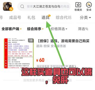 大江湖之苍龙与白鸟【1级】如图选择道具