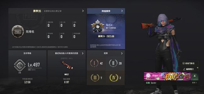 绝地求生（PUBG）7级显卡aug，发光手套等